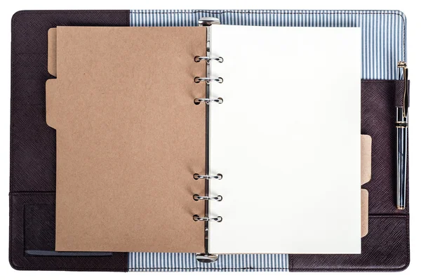 Open notebook isolated — Stock Photo, Image