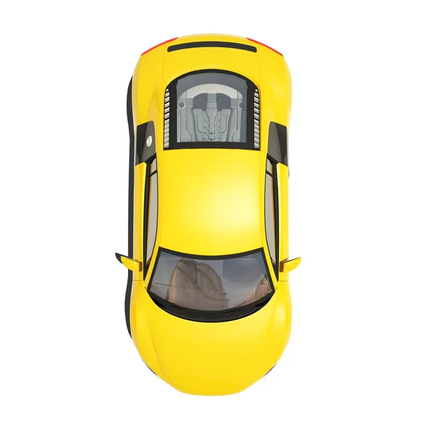 Yellow supercar isolated — Stock Photo, Image