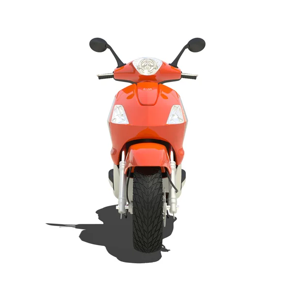 Оранжевый скутер — стоковое фото