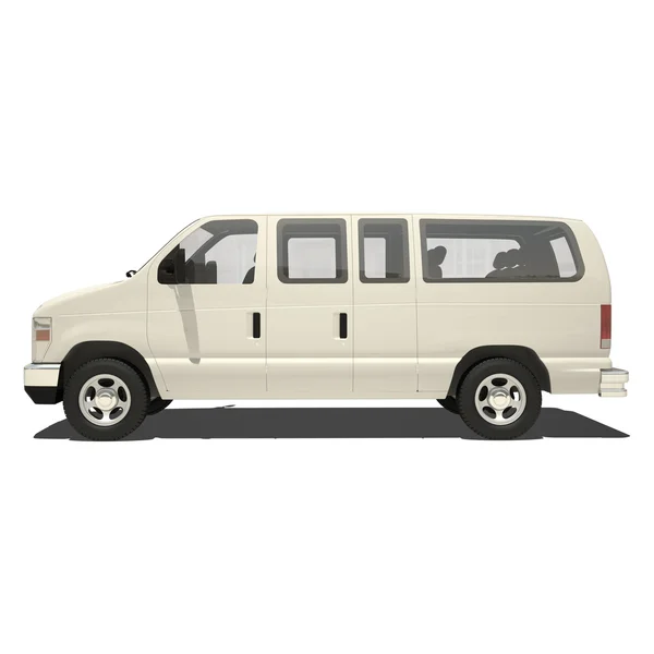 White van isolated — Stock Photo, Image