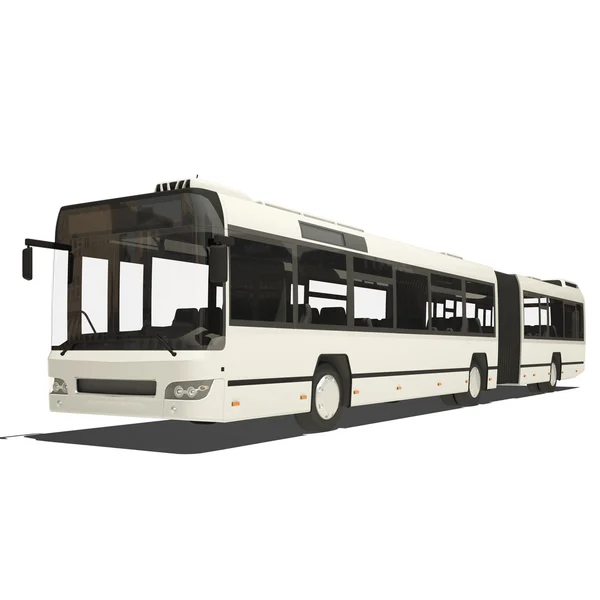 White trambus isolated — Stock Photo, Image