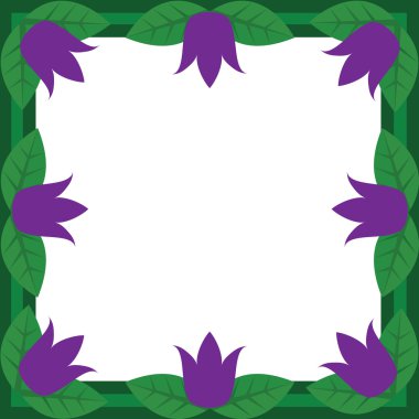 Zambak ile dekoratif çerçeve