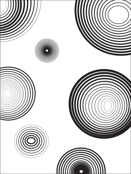 Fond abstrait avec cercles — Image vectorielle