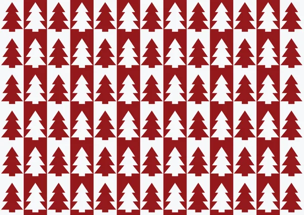 Christmas trees pattern, background — Stock Vector