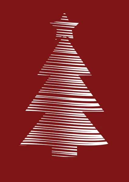 Vektor-stilizált karácsonyfa — Stock Vector