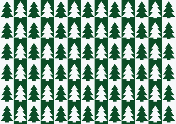 Christmas trees pattern, background — Stock Vector