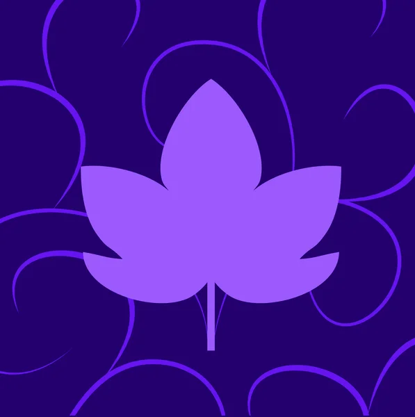 Hoja de uva violeta — Archivo Imágenes Vectoriales