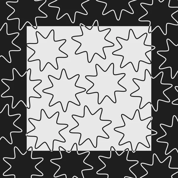 Hintergrund, Rahmen schwarz-weiß — Stockvektor
