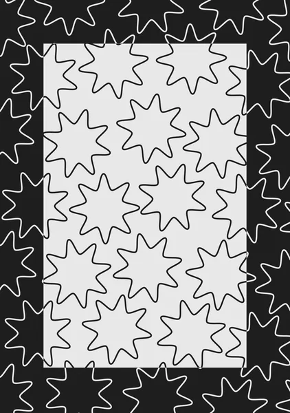 Hintergrund, Rahmen schwarz-weiß — Stockvektor