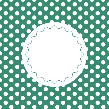 vintage arka planı yeşil noktalı