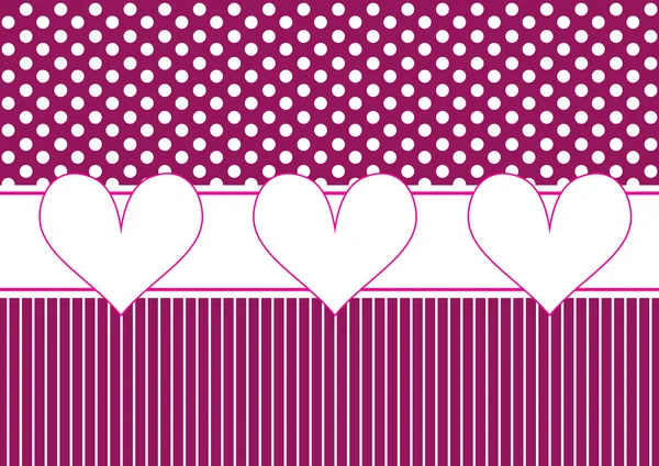 Background with hearts — Stock Vector