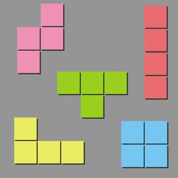 Tetris Contexte. Vecteur — Image vectorielle