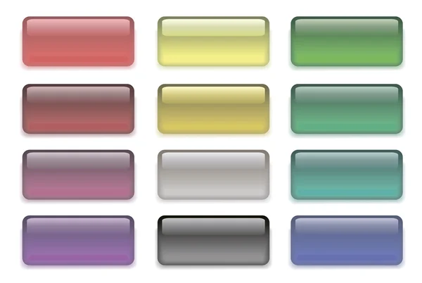 Σύνολο χρωματισμένων κουμπιών — Διανυσματικό Αρχείο