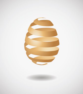 Mavi Şerit üzerinden Paskalya yumurtası. eps10