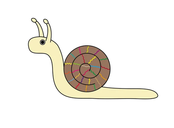 Un escargot. Illustration vectorielle — Image vectorielle