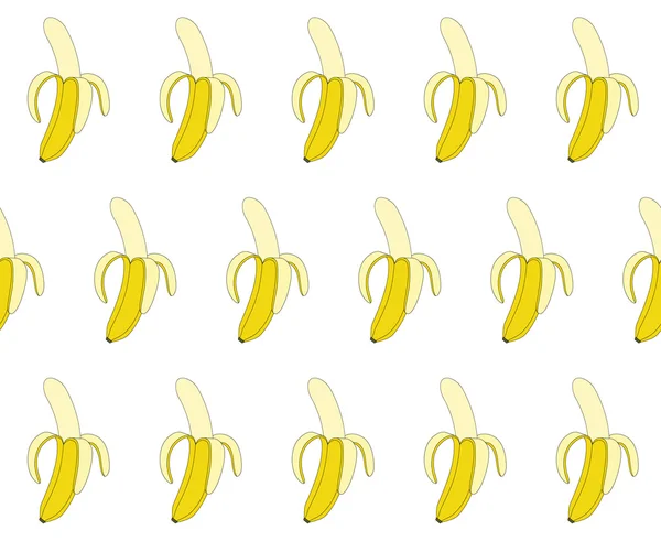 Vektor-Banane nahtloses Muster — Stockvektor