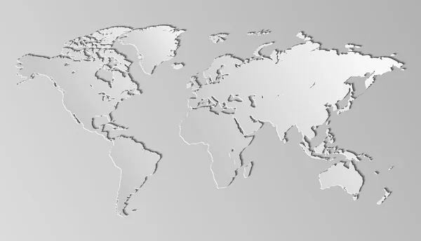 Mapa do mundo — Vetor de Stock
