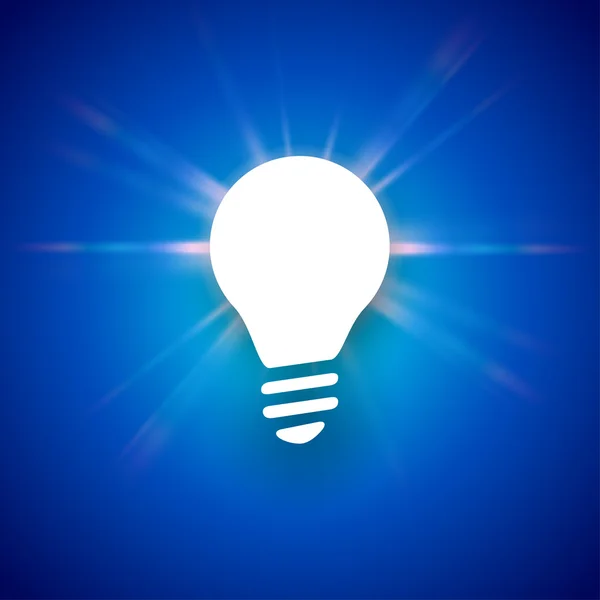 Light bulb vector icon. — Stock Vector