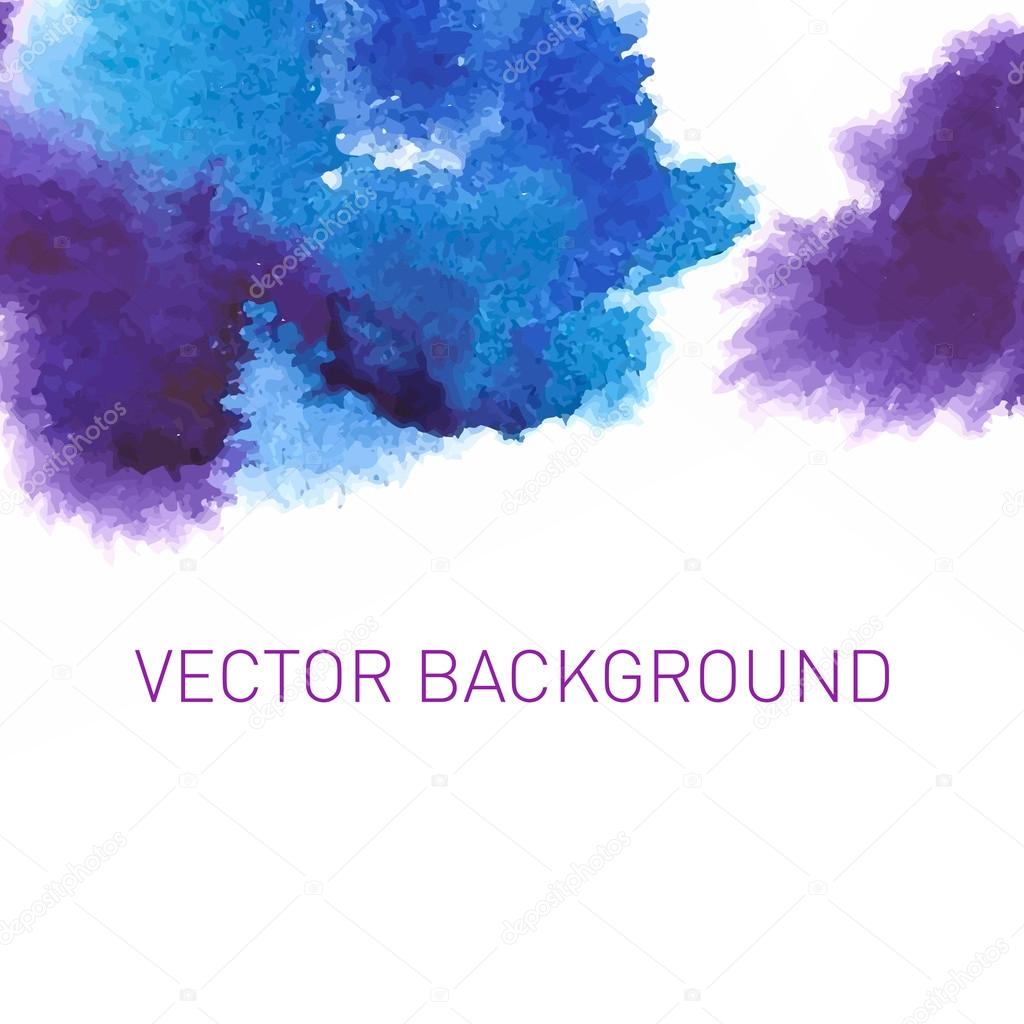 Abstract watercolor background,vector illustration, stain watercolors