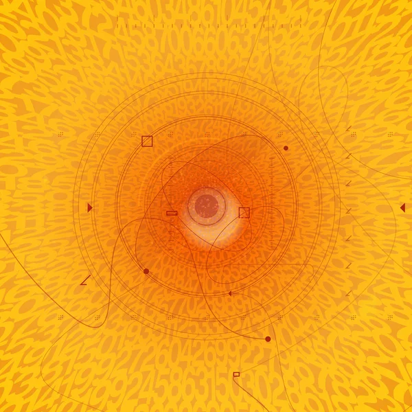 Digital bakgrund. bakgrund av nummer. bakgrund med en explosion. vektor illustration. — Stock vektor
