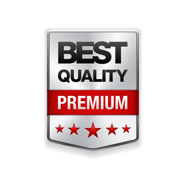 Metal premium badge on white background. Best Choice. Vector illustration. — Stock Vector
