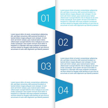 modern tasarımı çok az tarzı Infographic şablon düzeni. afiş, yatay kesikli çizgiler, grafik veya Web sitesi düzeni vektör simgeleri ile numaralandırılmış infographics.