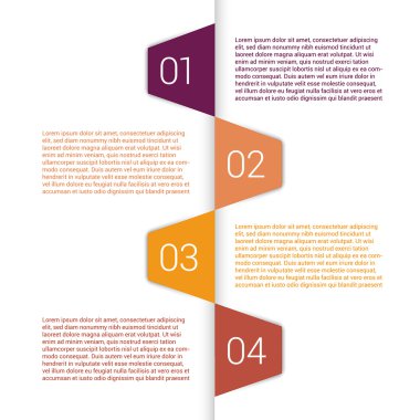 modern tasarımı çok az tarzı Infographic şablon düzeni. afiş, yatay kesikli çizgiler, grafik veya Web sitesi düzeni vektör simgeleri ile numaralandırılmış infographics.