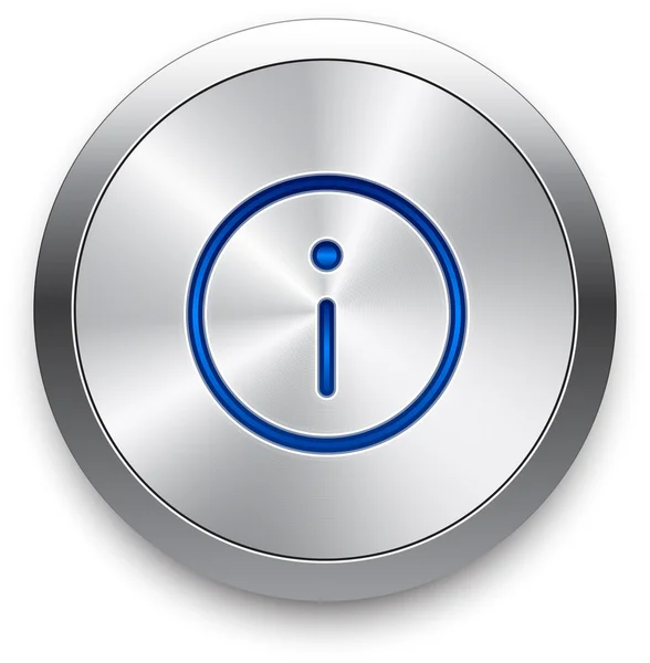 Vector silver power button. — Stock Vector