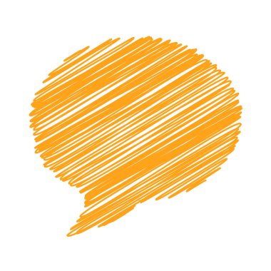 ele konuşma balonu çekin. vektör çizim.