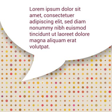 konuşma balonu vektör. Modern designbackground. metin için yer.