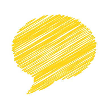 ele konuşma balonu çekin. vektör çizim.