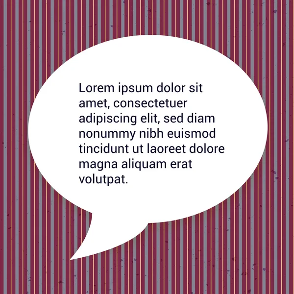 Вектор речевого пузыря. Современный дизайн. Место для текста . — стоковый вектор