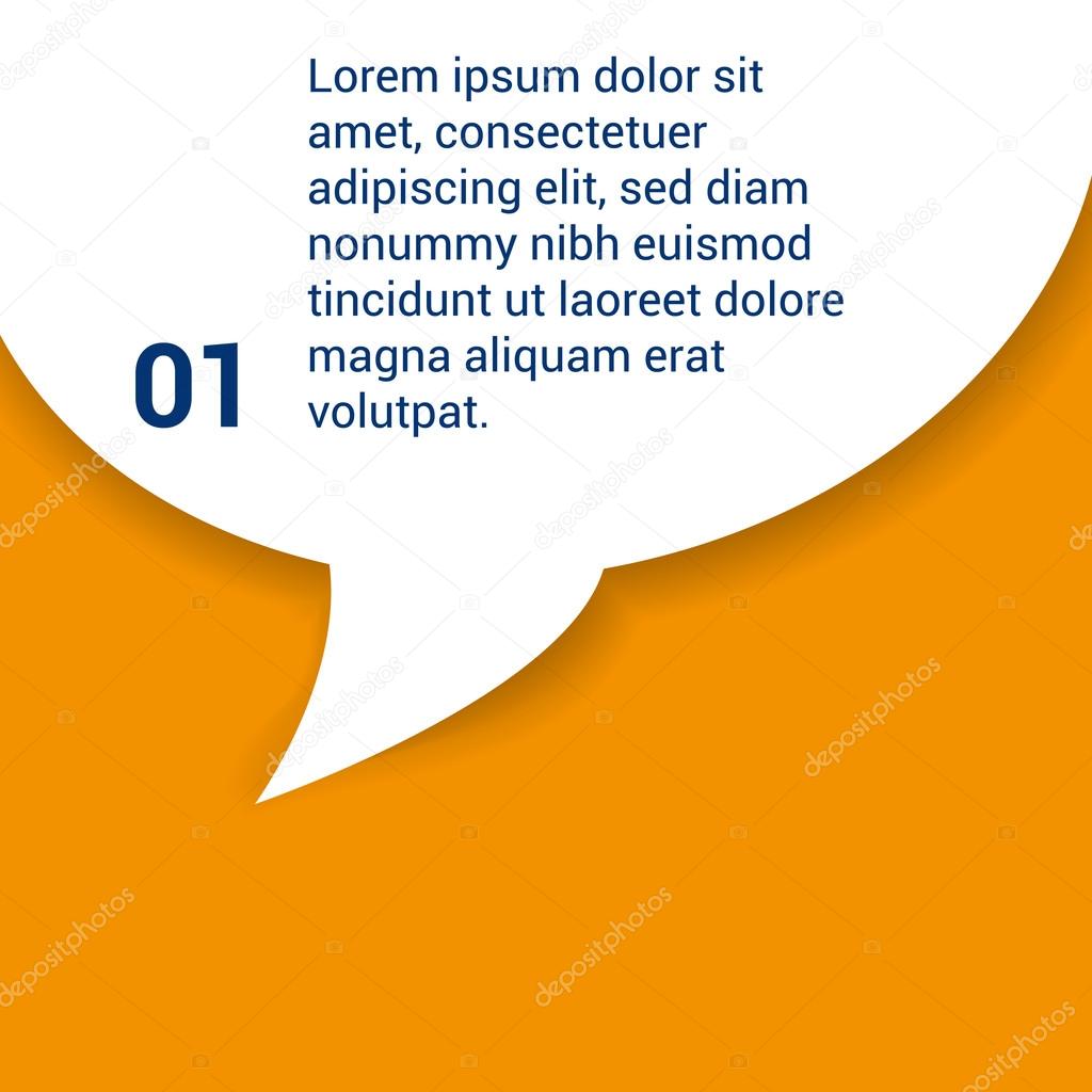 Speech bubbles vector. Modern design. Place for text.