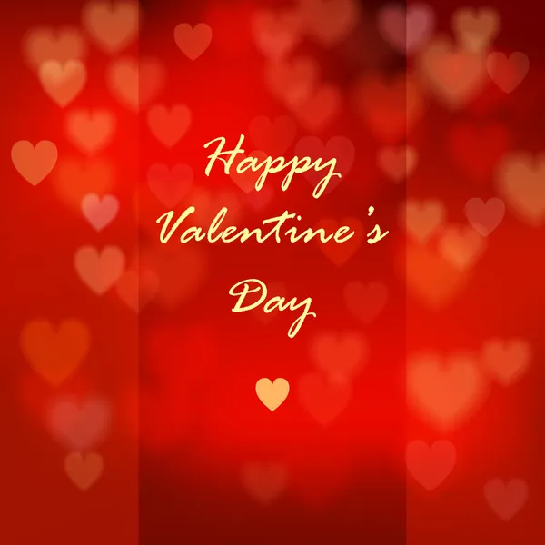 Aftelkalender voor Valentijnsdag achtergrond met hart. briefkaart. vectorillustratie. — Stockvector