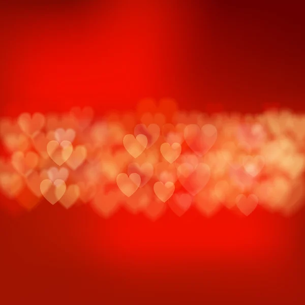 Lo sfondo di San Valentino con i cuori. Cartolina. Illustrazione vettoriale . — Vettoriale Stock