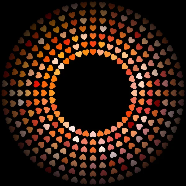 Kleurrijke hart abstracte achtergrond. vectorillustratie. — Stockvector