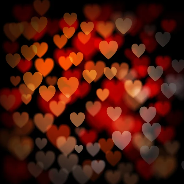 Fond de Saint-Valentin avec des cœurs. Carte postale. Illustration vectorielle . — Image vectorielle