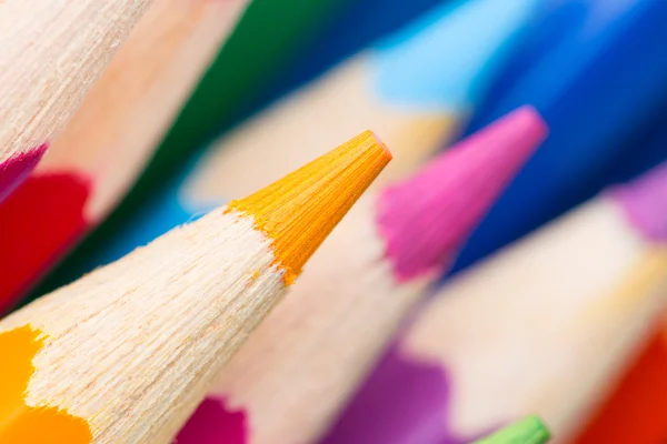 Macro image des crayons de couleur — Photo