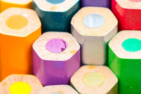 Makro obrázek barevné tužky — Stock fotografie