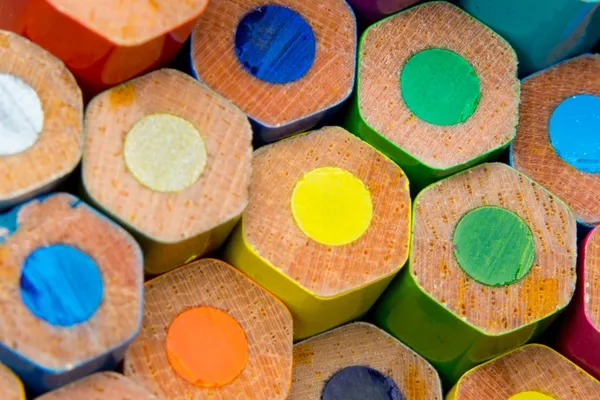 Macro immagine di matite a colori — Foto Stock
