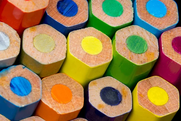 Macro imagen de lápices de color — Foto de Stock