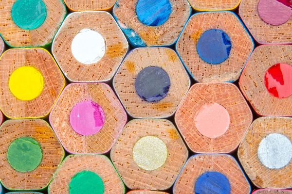 Macro immagine di matite a colori — Foto Stock
