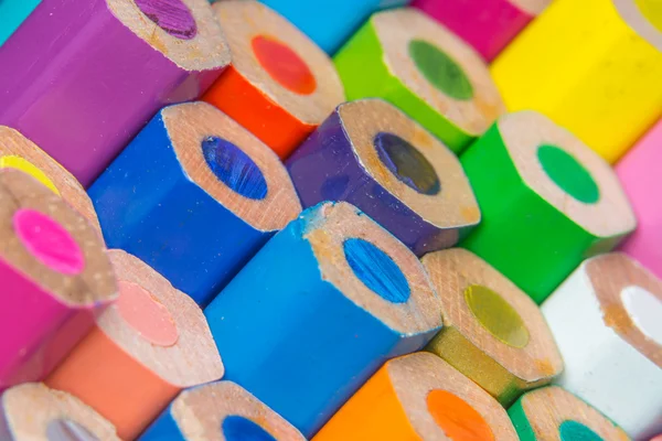 Macro image des crayons de couleur — Photo