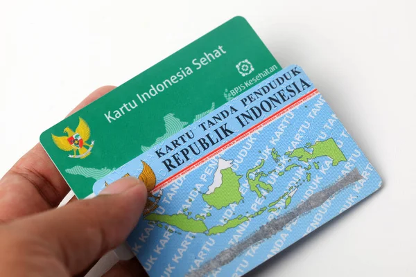 Yogyakarta Indonesia Juni 2022 Kartu Jaminan Kesehatan Indonesia Kartu Kis — Stok Foto