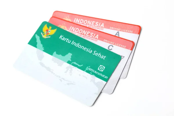 Γιογκιακάρτα Ινδονησία Ιουνίου 2022 Ινδονησιακή Κάρτα Ασφάλισης Υγείας Kartu Kis — Φωτογραφία Αρχείου
