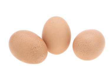 Üç yumurta izole