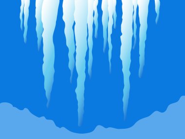 Noel buz sarkıtları vektör