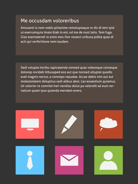 modern bir kullanıcı arayüzü şablonu