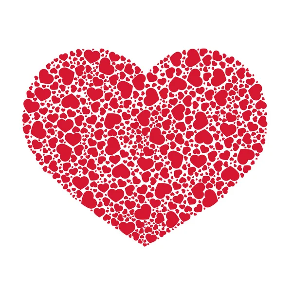 Coração vermelho abstrato — Fotografia de Stock