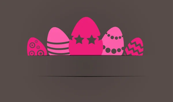 Easter Eggs - gift card — Stock Photo, Image